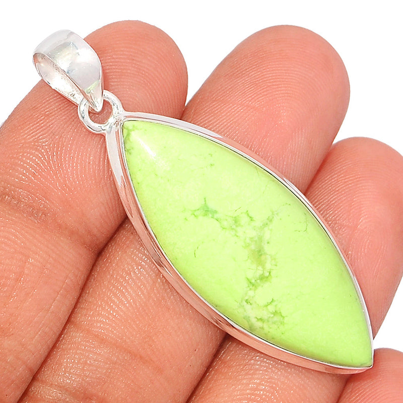 2" Citron Chrysoprase From Mint Chrysoprase Pendants - LMCP221