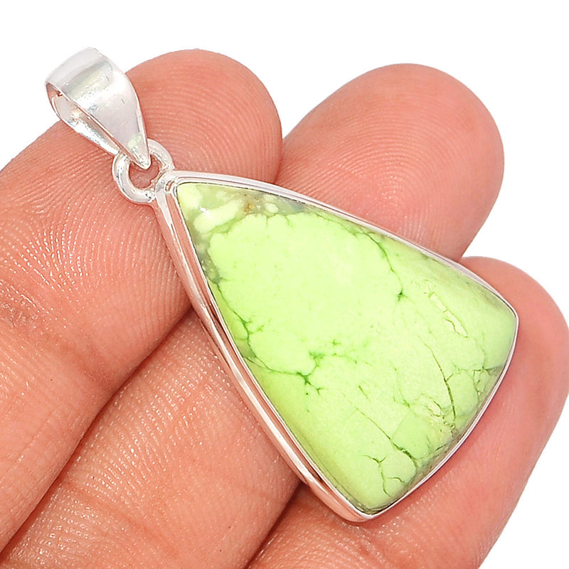 1.6" Citron Chrysoprase From Mint Chrysoprase Pendants - LMCP229