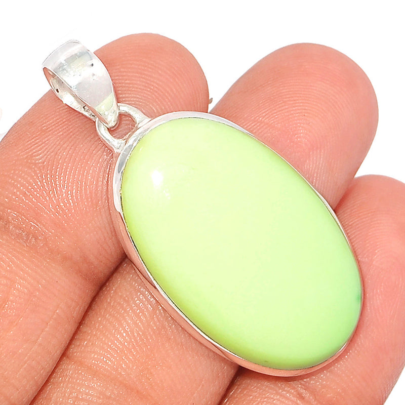 1.6" Citron Chrysoprase From Mint Chrysoprase Pendants - LMCP231