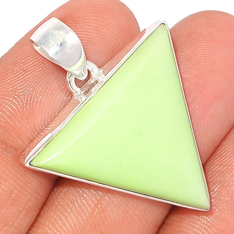 1.3" Citron Chrysoprase From Mint Chrysoprase Pendants - LMCP236