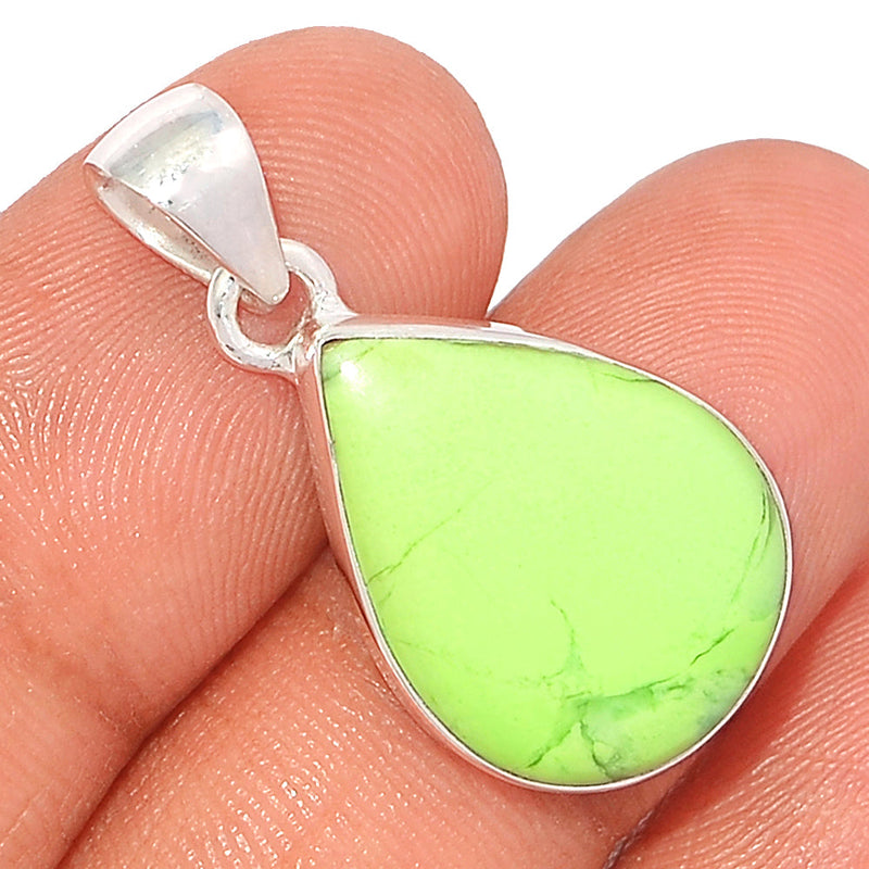1.1" Citron Chrysoprase From Mint Chrysoprase Pendants - LMCP252