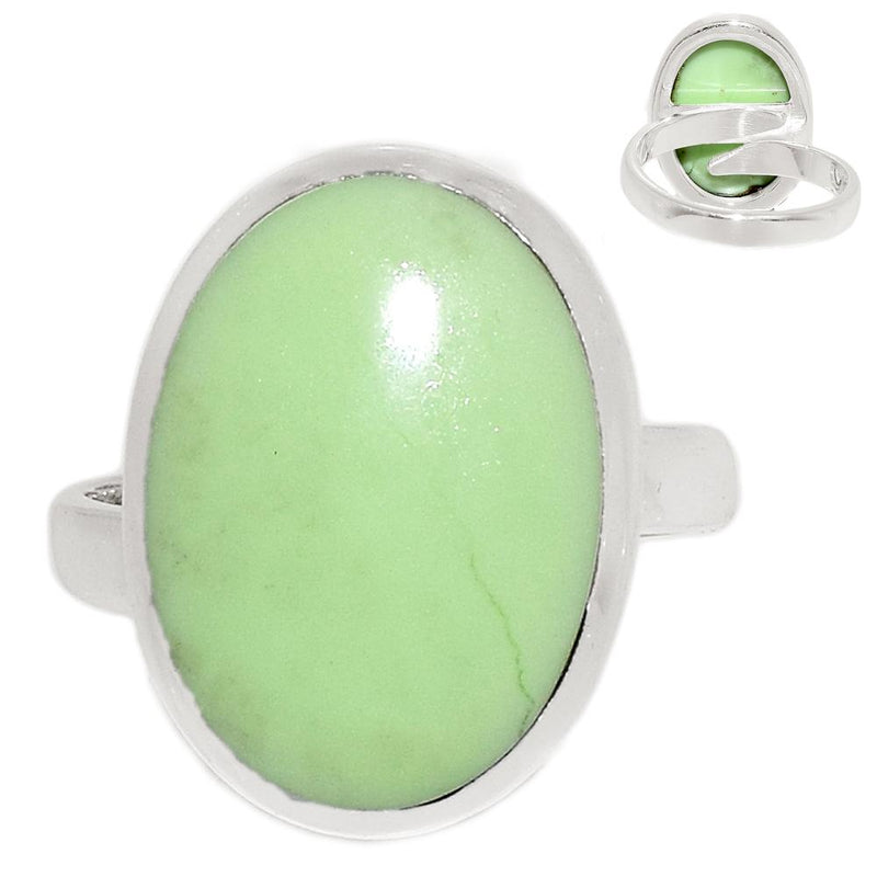 Adjustable - Citron Chrysoprase from Mint Chrysoprase Ring-LMCR198