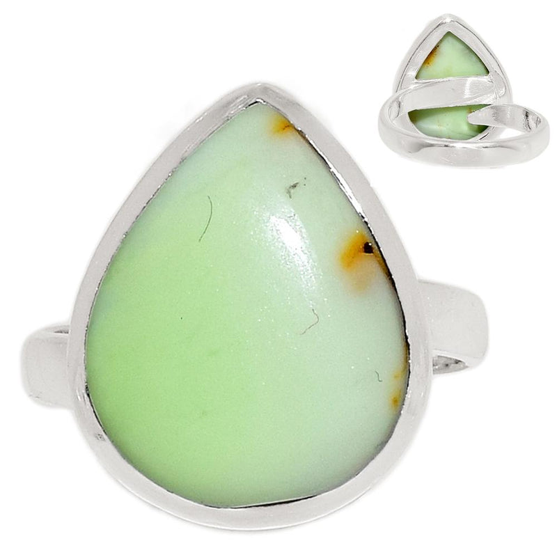 Adjustable - Citron Chrysoprase from Mint Chrysoprase Ring-LMCR199