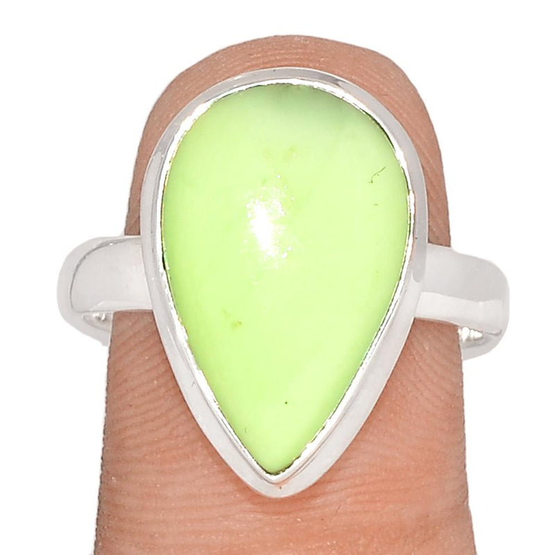 Citron Chrysoprase from Mint Chrysoprase Ring - LMCR333