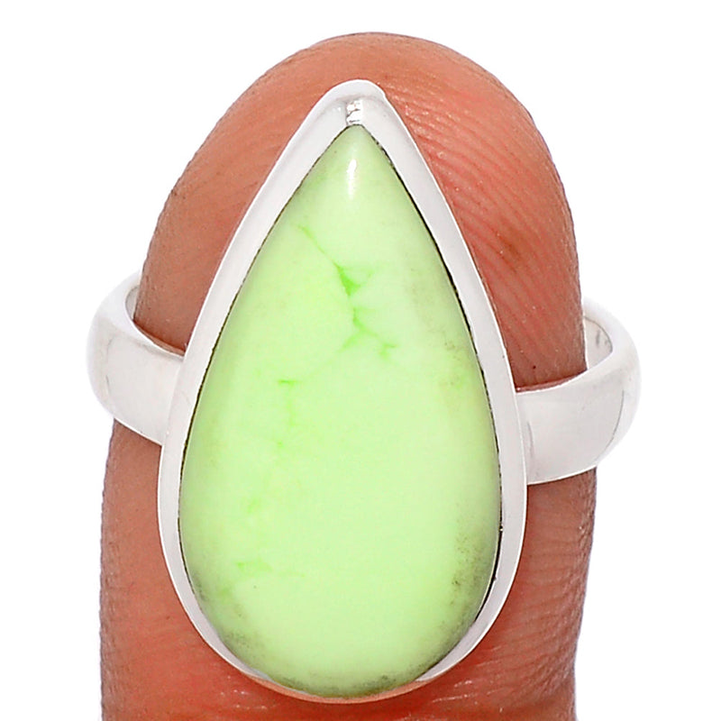 Citron Chrysoprase From Mint Chrysoprase Ring - LMCR370