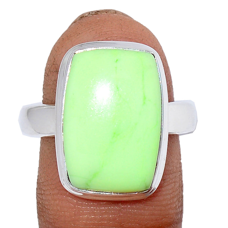 Citron Chrysoprase From Mint Chrysoprase Ring - LMCR430