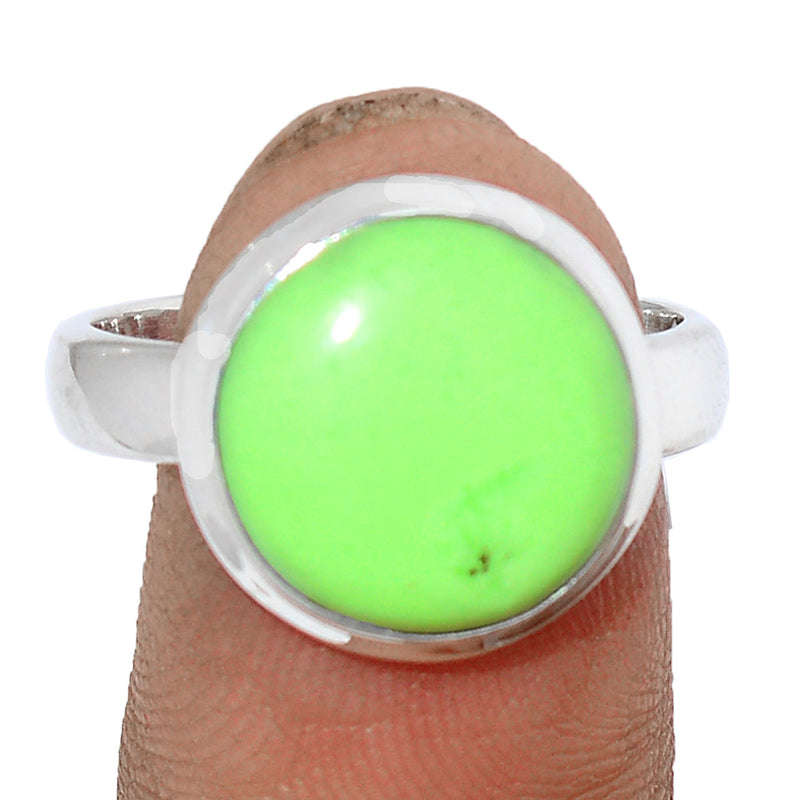 Citron Chrysoprase From Mint Chrysoprase Ring - LMCR435