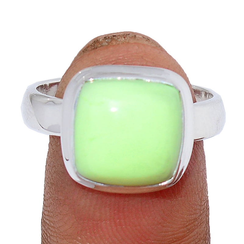 Citron Chrysoprase From Mint Chrysoprase Ring - LMCR436