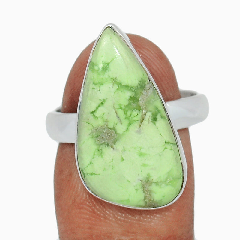 Citron Chrysoprase From Mint Chrysoprase Ring - LMCR445