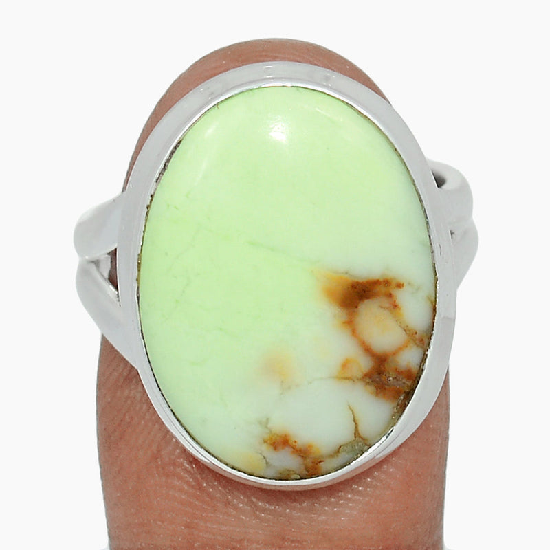 Citron Chrysoprase From Mint Chrysoprase Ring - LMCR449