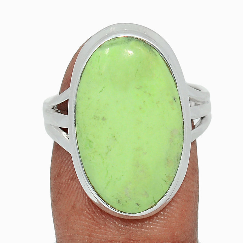 Citron Chrysoprase From Mint Chrysoprase Ring - LMCR463