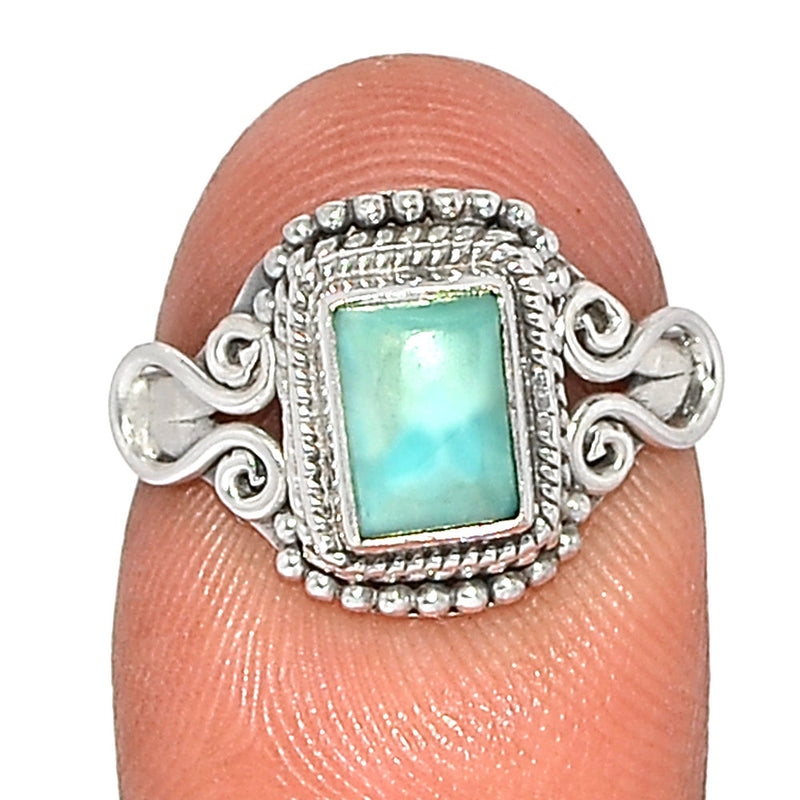 Small Filigree - Larimar Ring - LRIR3575