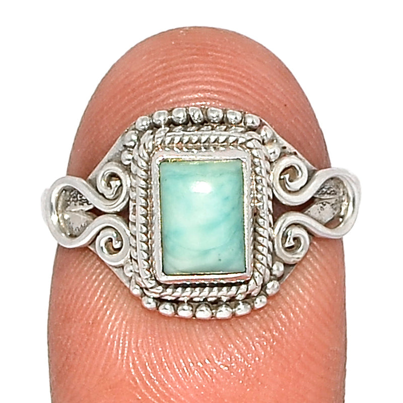 Small Filigree - Larimar Ring - LRIR3578