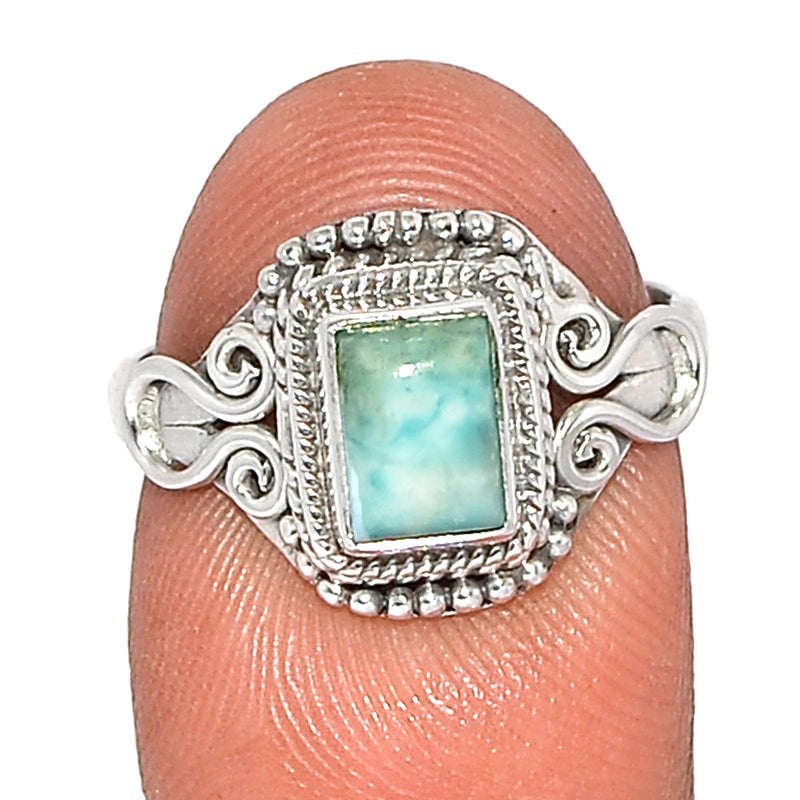 Small Filigree - Larimar Ring - LRIR3580