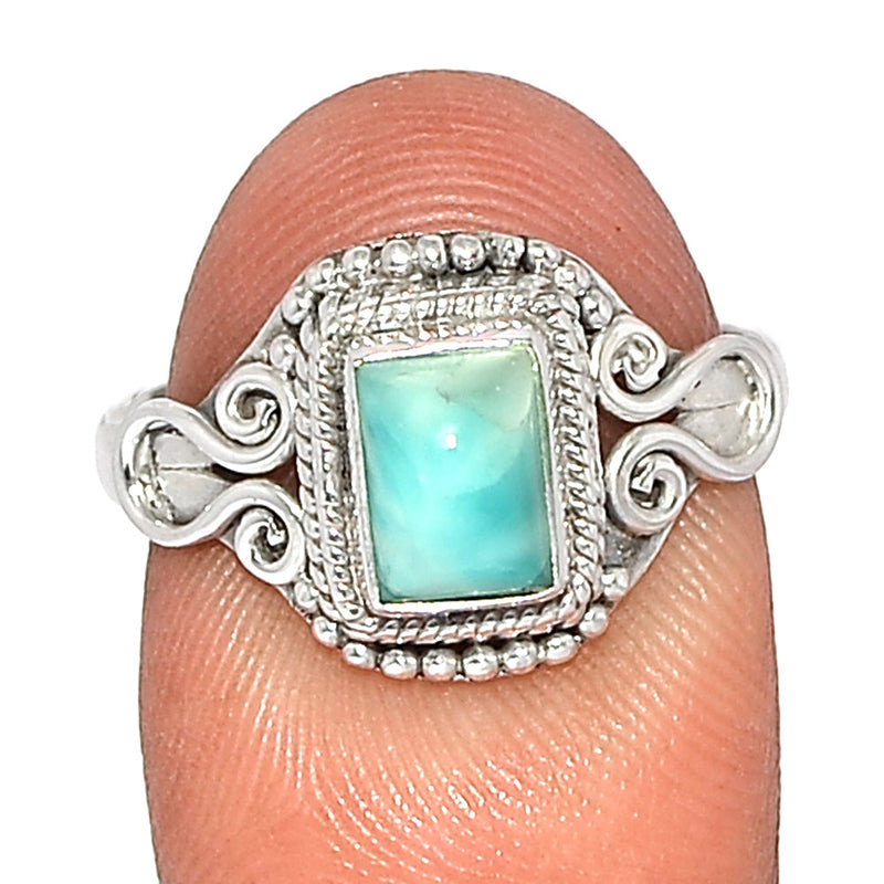 Small Filigree - Larimar Ring - LRIR3582