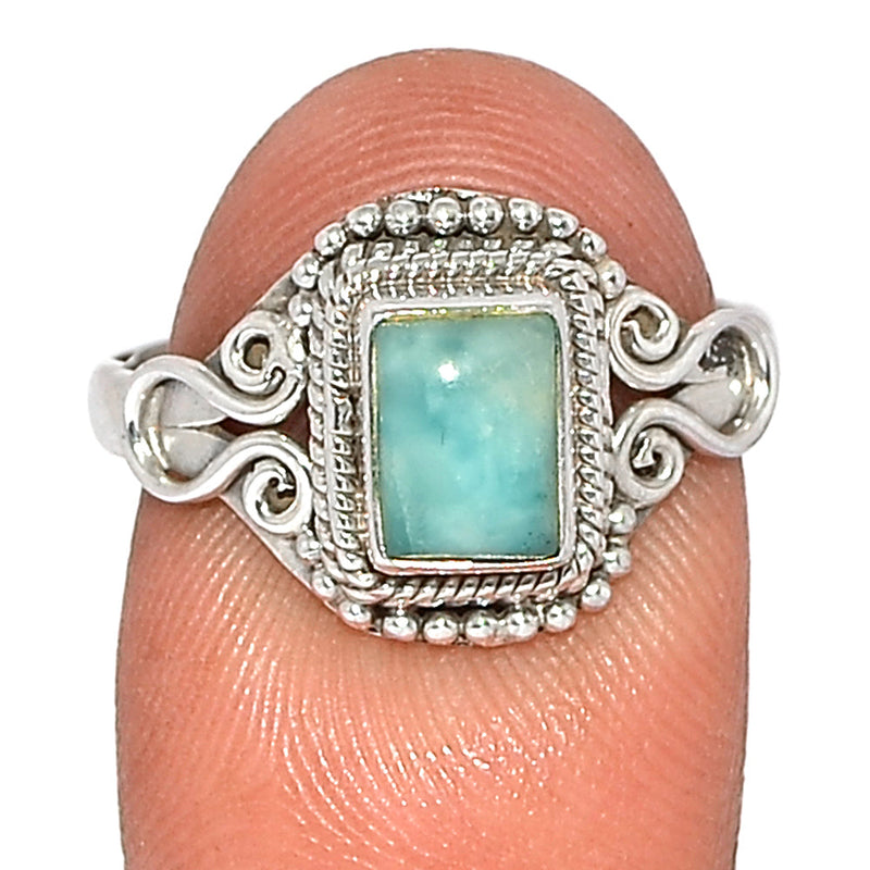 Small Filigree - Larimar Ring - LRIR3583
