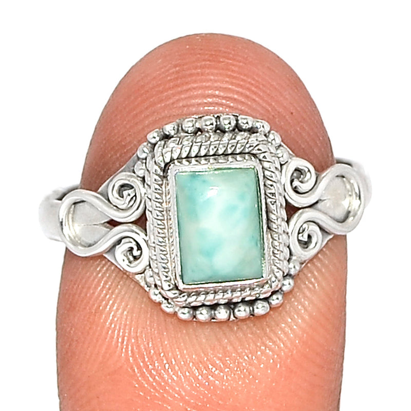 Small Filigree - Larimar Ring - LRIR3585