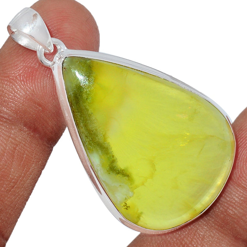 1.8" Australian Prehnite Pendants - LTCP182