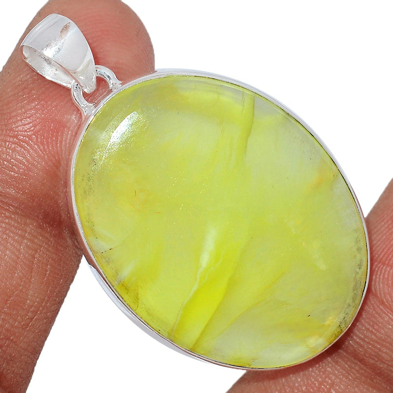 1.7" Australian Prehnite Pendants - LTCP183