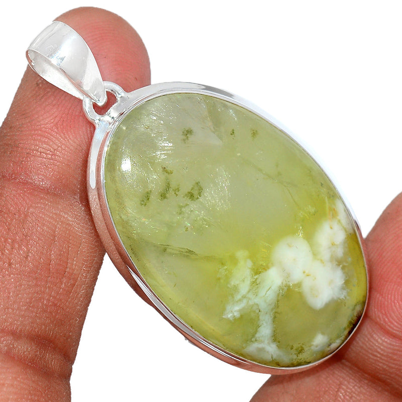 2.1" Australian Prehnite Pendants - LTCP194