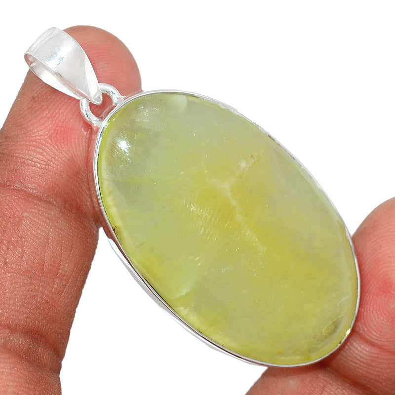 2.1" Australian Prehnite Pendants - LTCP199