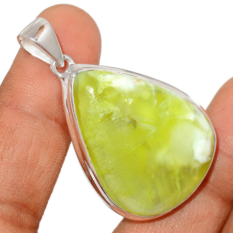 1.8" Australian Prehnite Pendants - LTCP208