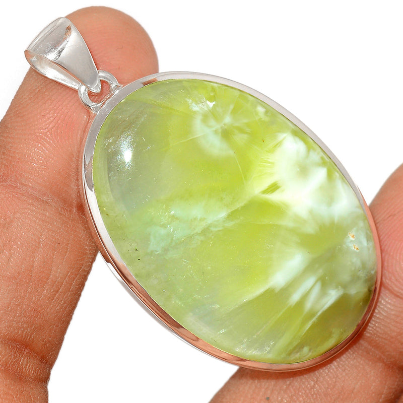 2" Australian Prehnite Pendants - LTCP216