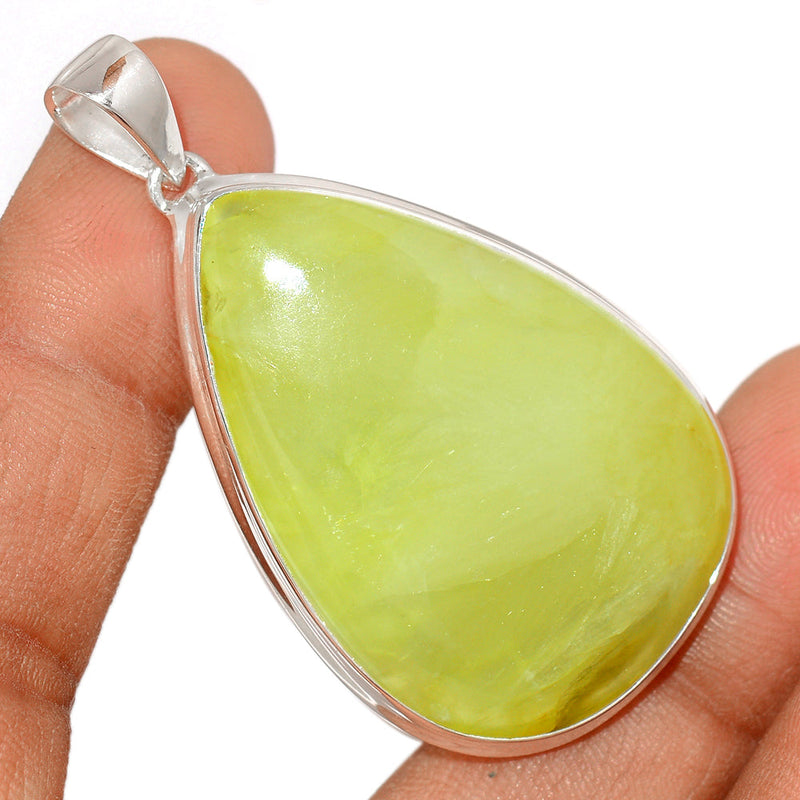 2.2" Australian Prehnite Pendants - LTCP220