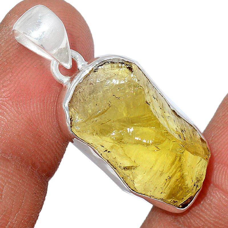 1.3" Lemon Topaz Rough Pendants - LTRP100