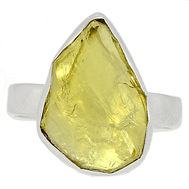 Lemon Topaz Rough Ring - LTRR112