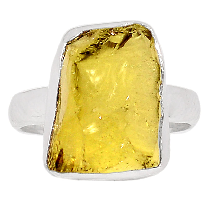 Lemon Topaz Rough Ring - LTRR38