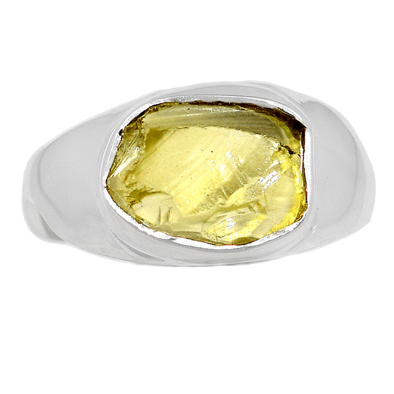 Solid - Lemon Topaz Rough Ring - LTRR81