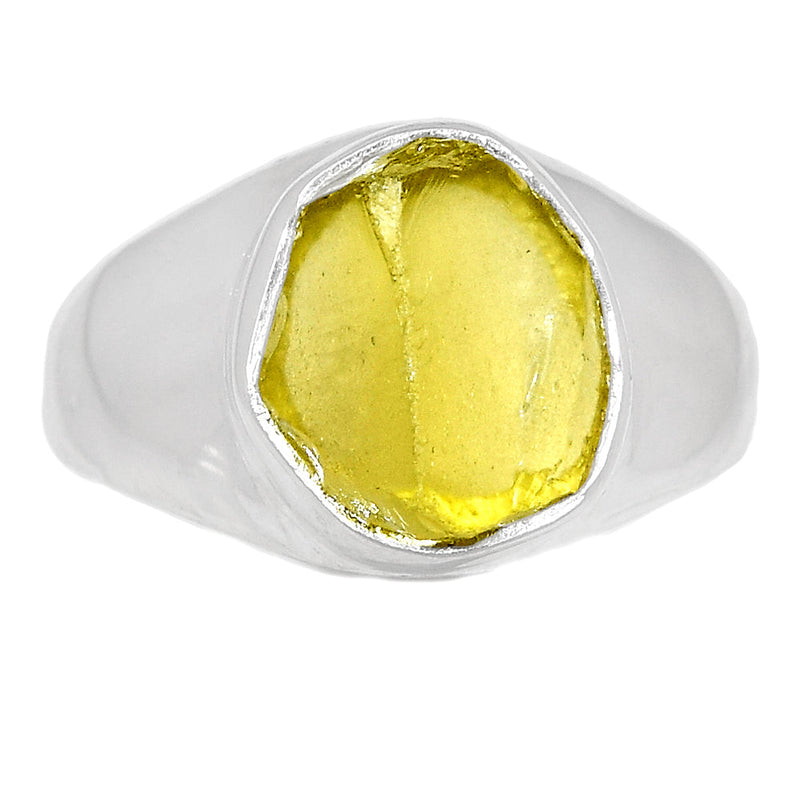 Solid - Lemon Topaz Rough Ring - LTRR82