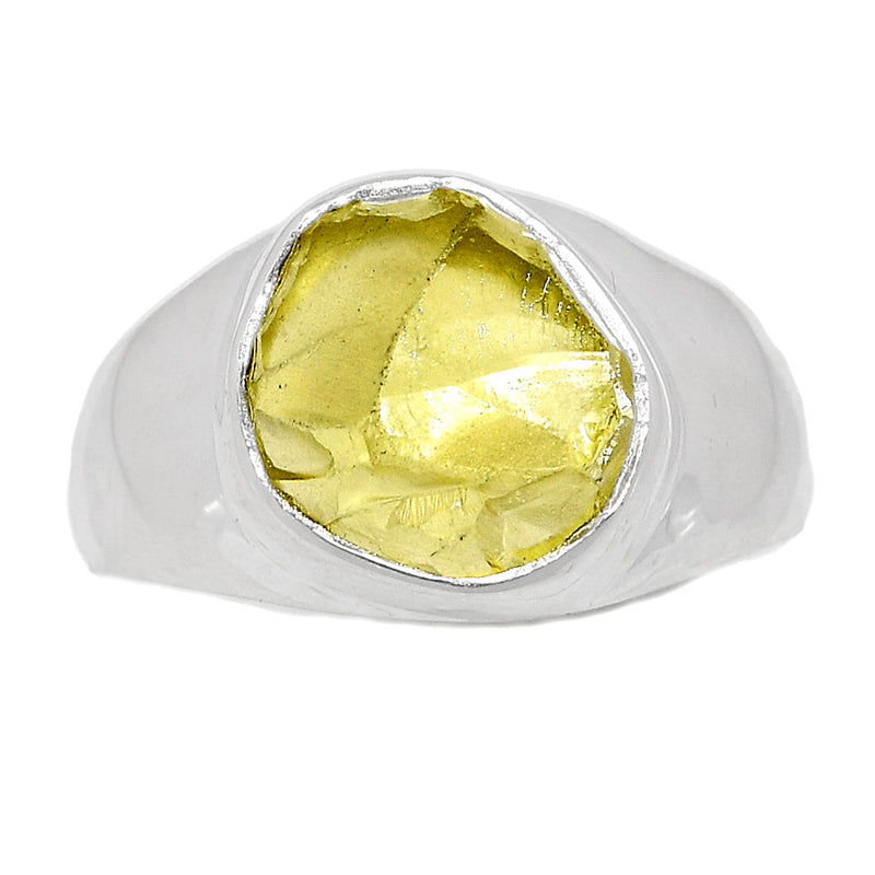 Solid - Lemon Topaz Rough Ring - LTRR83