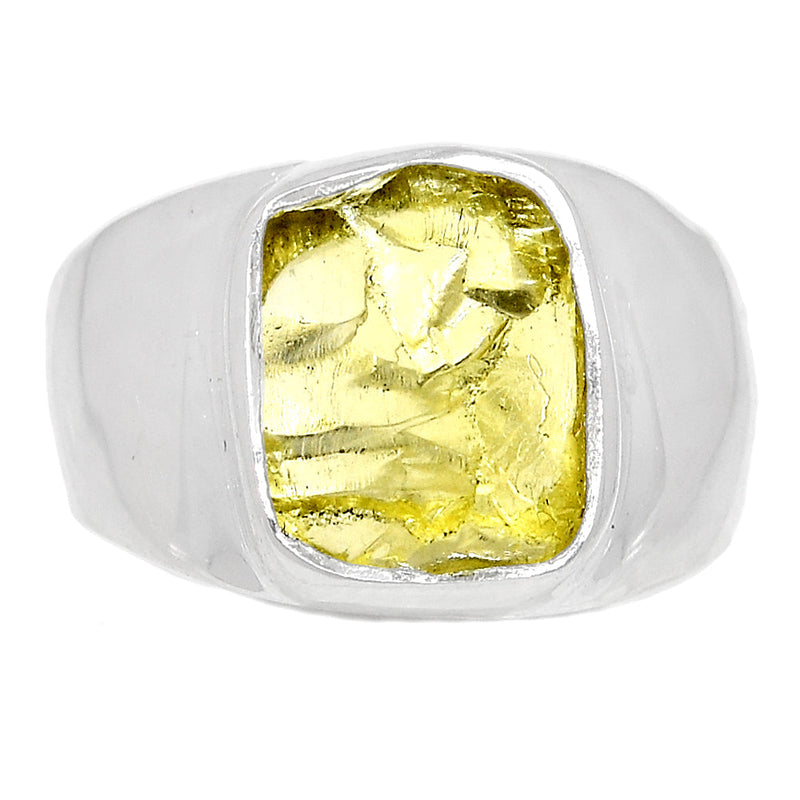 Solid - Lemon Topaz Rough Ring - LTRR86