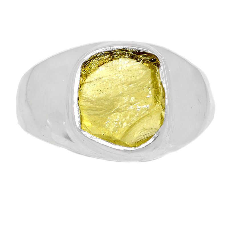 Solid - Lemon Topaz Rough Ring - LTRR87