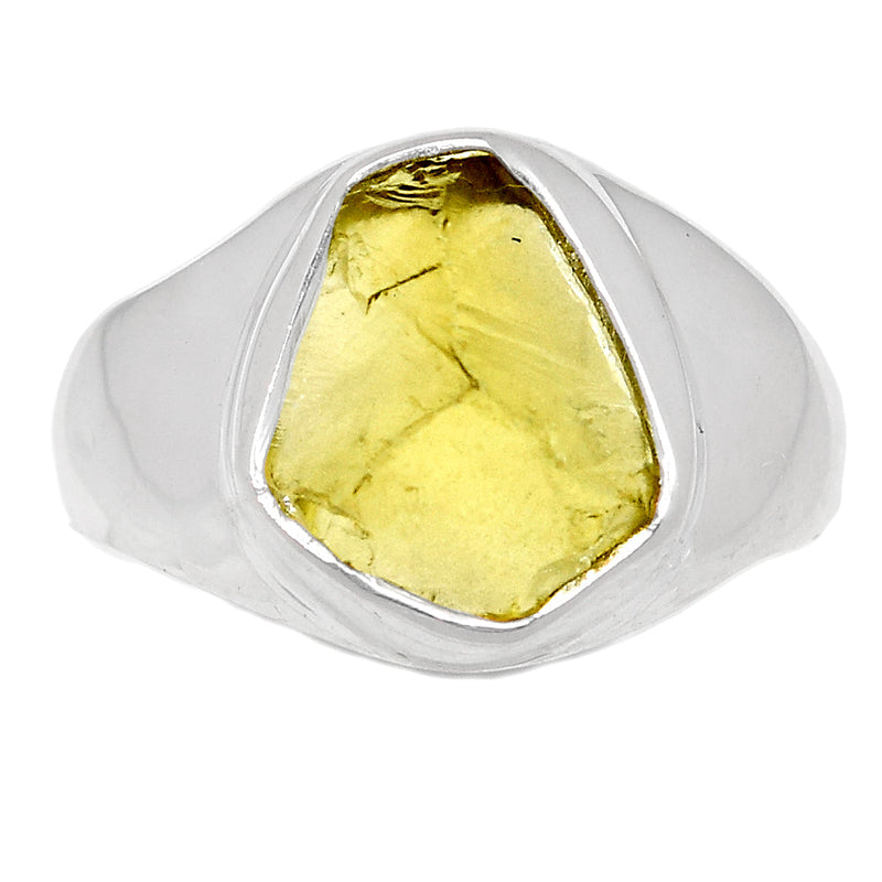 Solid - Lemon Topaz Rough Ring - LTRR88