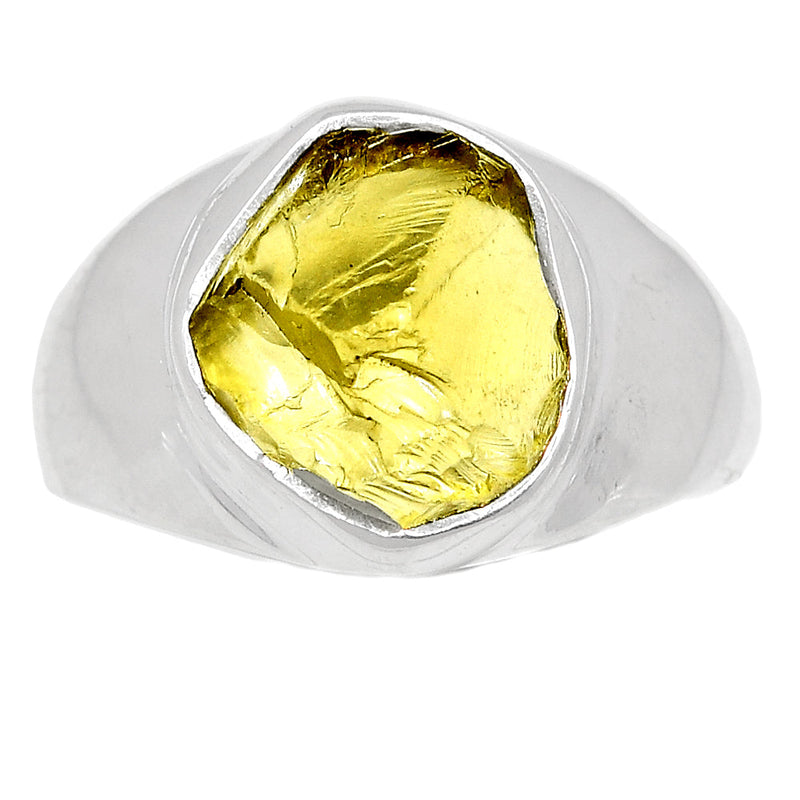 Solid - Lemon Topaz Rough Ring - LTRR91