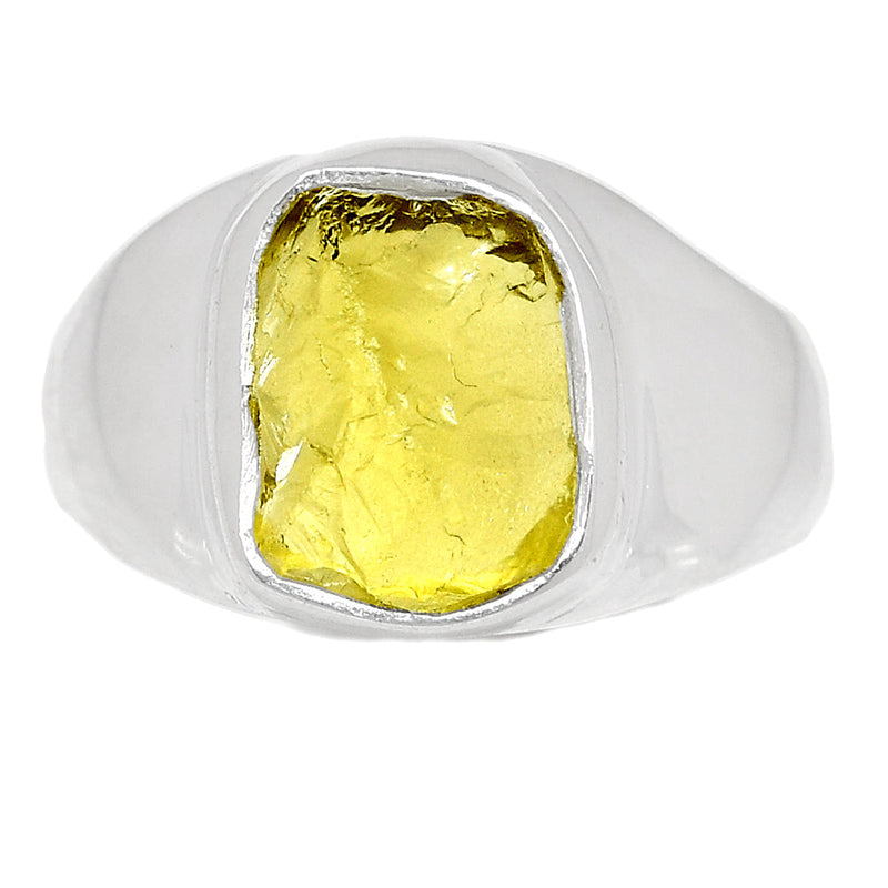Solid - Lemon Topaz Rough Ring - LTRR94