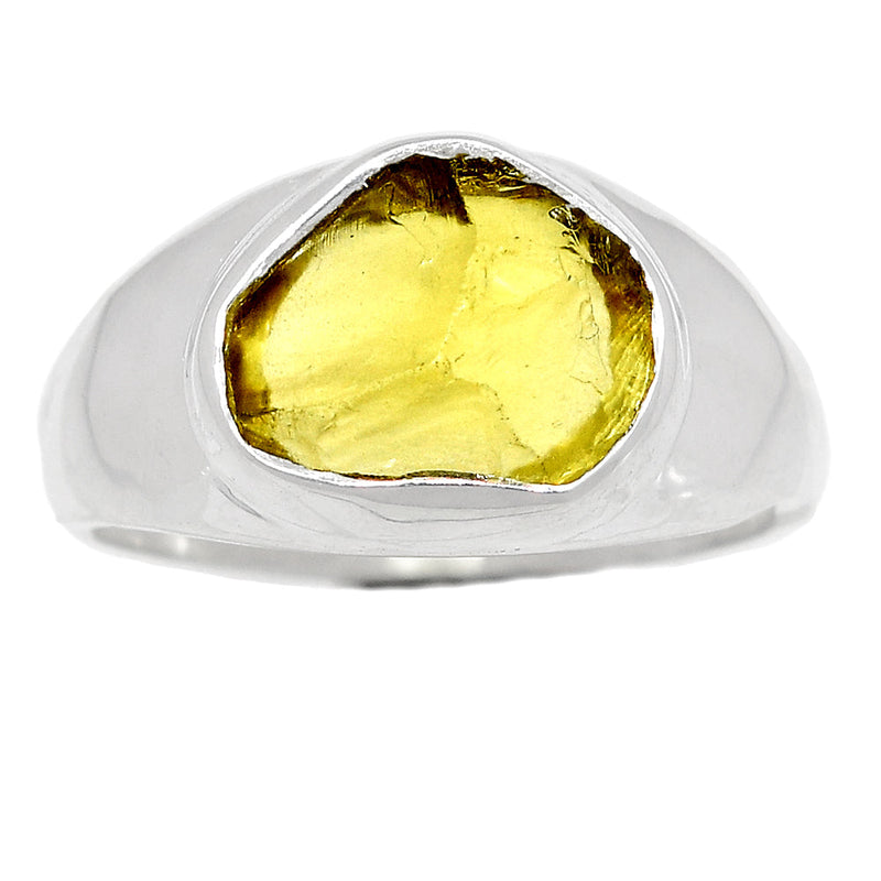 Solid - Lemon Topaz Rough Ring - LTRR98