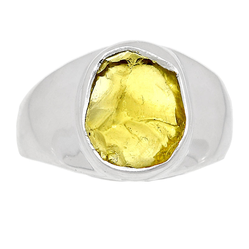 Solid - Lemon Topaz Rough Ring - LTRR99