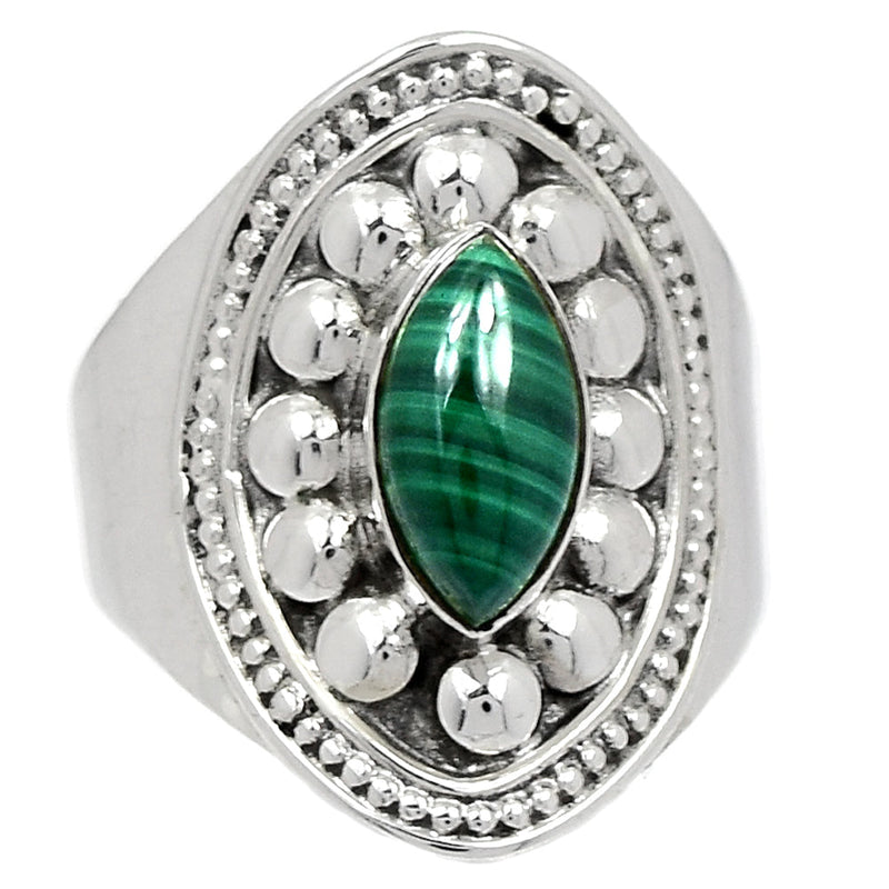 Fine Filigree - Malachite Ring - MALR2082