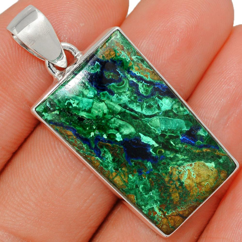 1.6" Malachite In Azurite Pendants - MAZP832