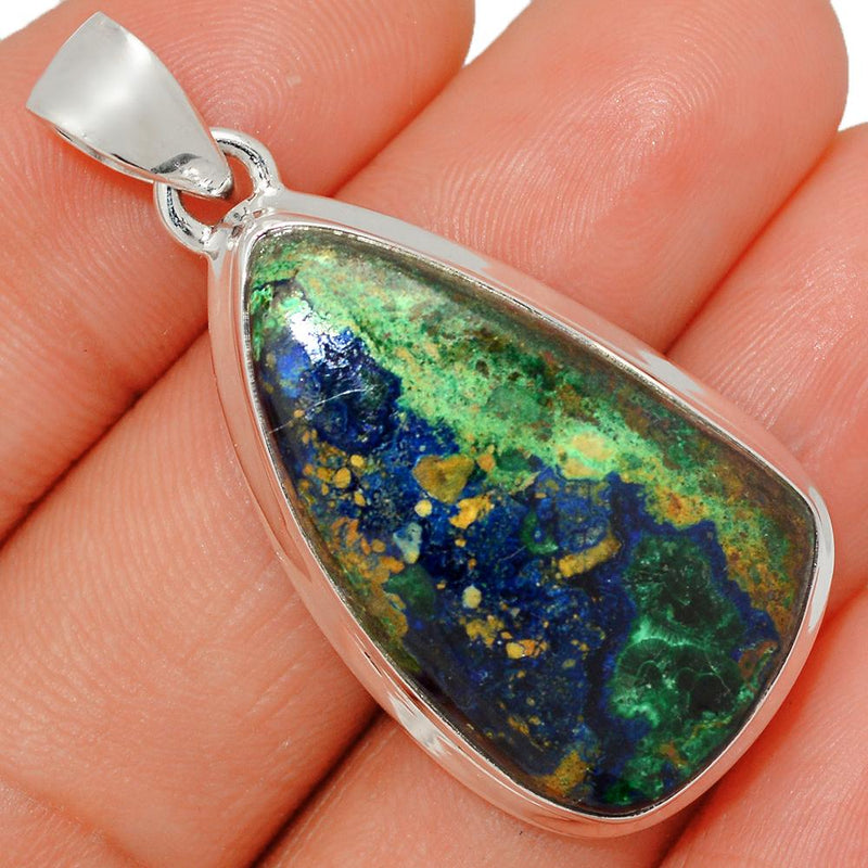 1.7" Malachite In Azurite Pendants - MAZP839