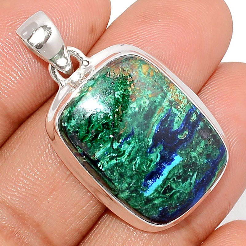 1.5" Malachite In Azurite Pendants - MAZP882