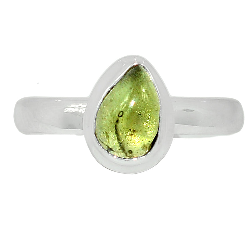 Moldavite Cabochon Ring - MDVR13