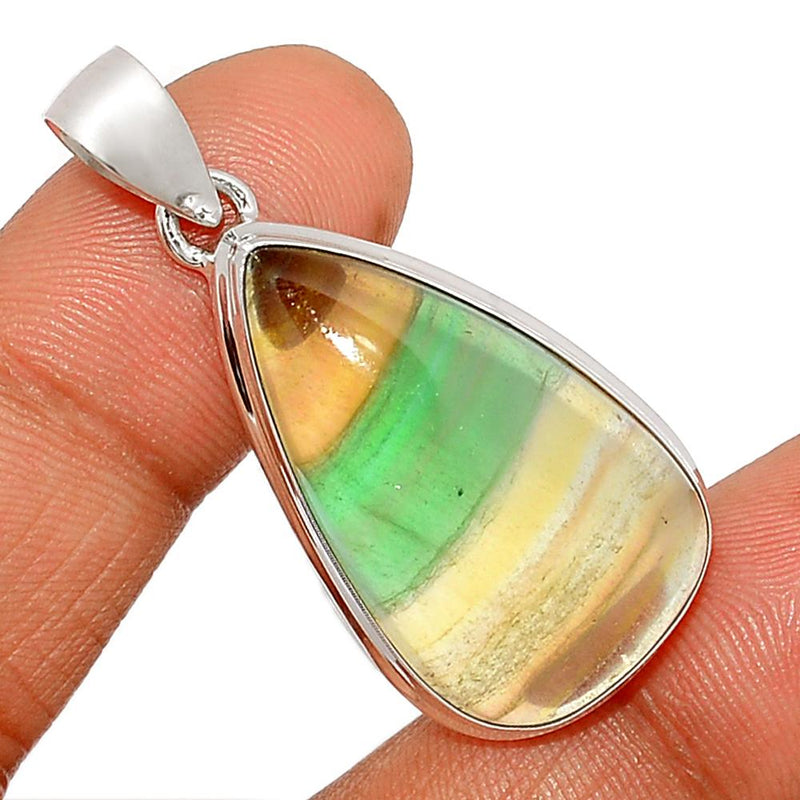 1.6" Rainbow Fluorite Pendants - MFCP1158