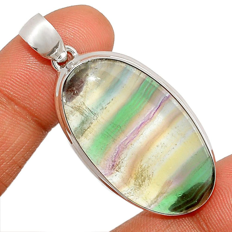 1.8" Rainbow Fluorite Pendants - MFCP1166