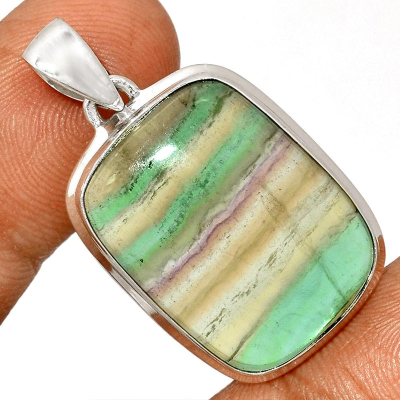 1.5" Rainbow Fluorite Pendants - MFCP1243