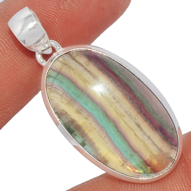 1.7" Rainbow Fluorite Pendants - MFCP1449